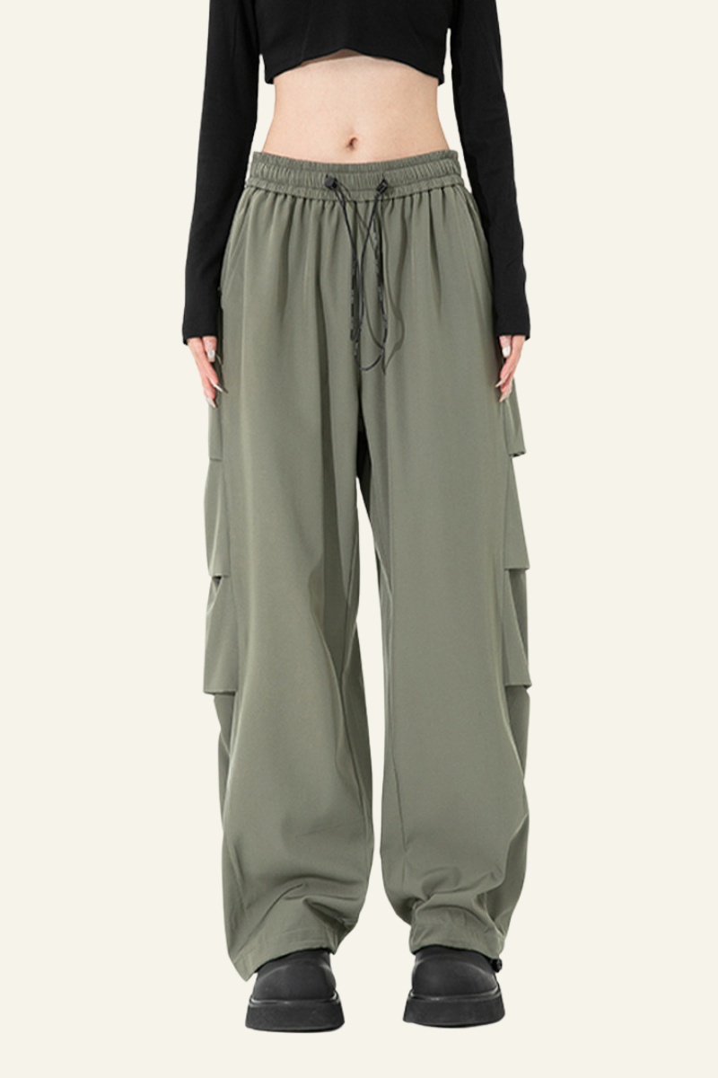 Men's High-Elasticity Draping Workwear Wide-Leg Pants