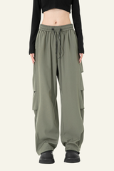 Men's High-Elasticity Draping Workwear Wide-Leg Pants