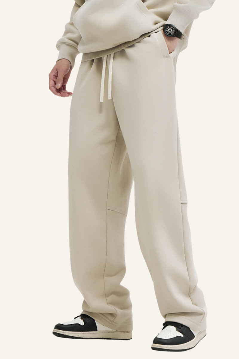 Men's Streetwear Slouchy Drawstring Wide-leg Pants