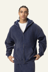 Men's Streetwear Fleece-Lined Hooded Jacket
