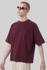Men's Summer 220g Ribbed Crewneck Solid Set-in Quick Dry Tee