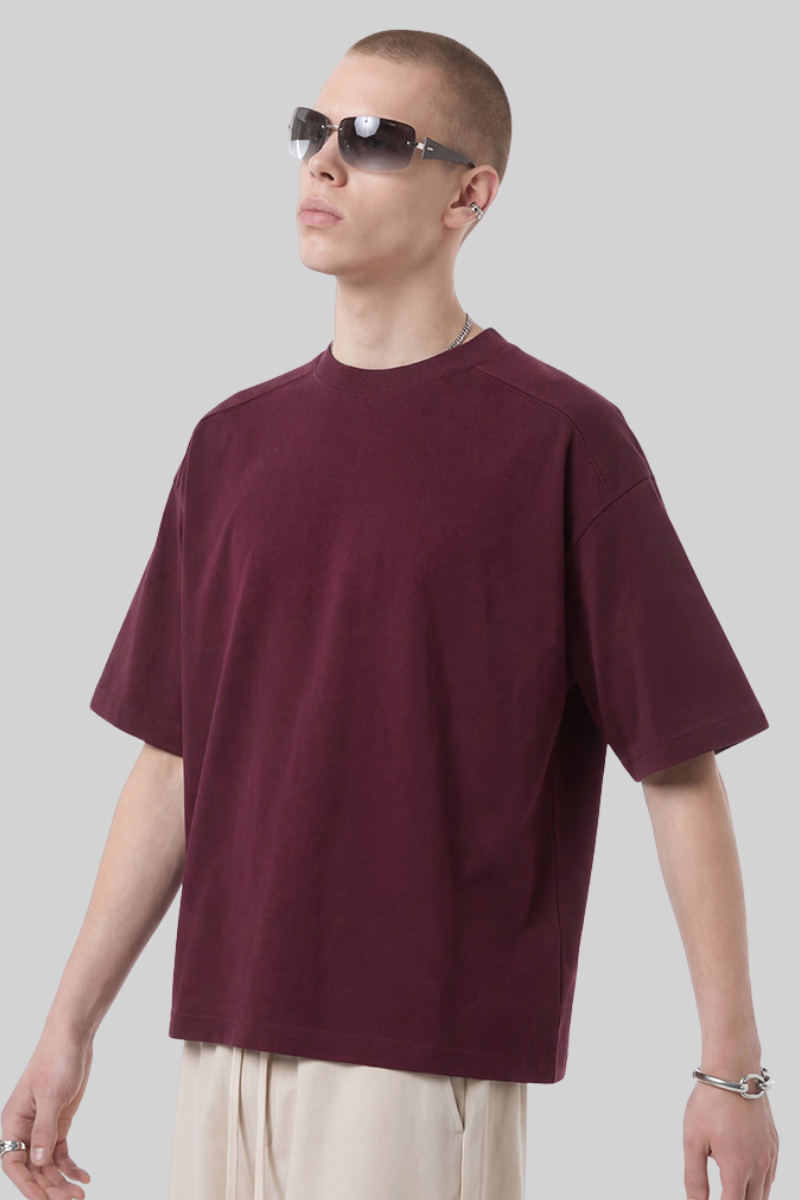 Men's Summer 220g Ribbed Crewneck Solid Set-in Quick Dry Tee