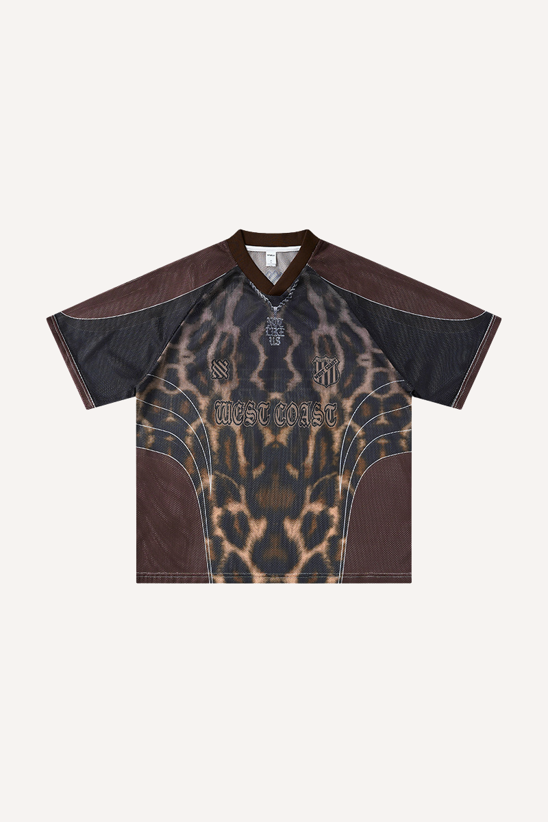 Men's Summer West Coast Leopard Mesh Tee