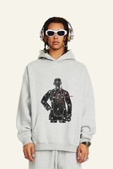 Men's Streetwear Printed Pattern Hoodie