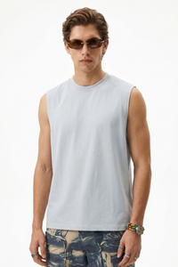 Men's High Elasticity 220g Raglan Sleeveless Tank Top