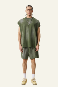 Men's Vintage Gradient Cotton Set:T-shirt And Short