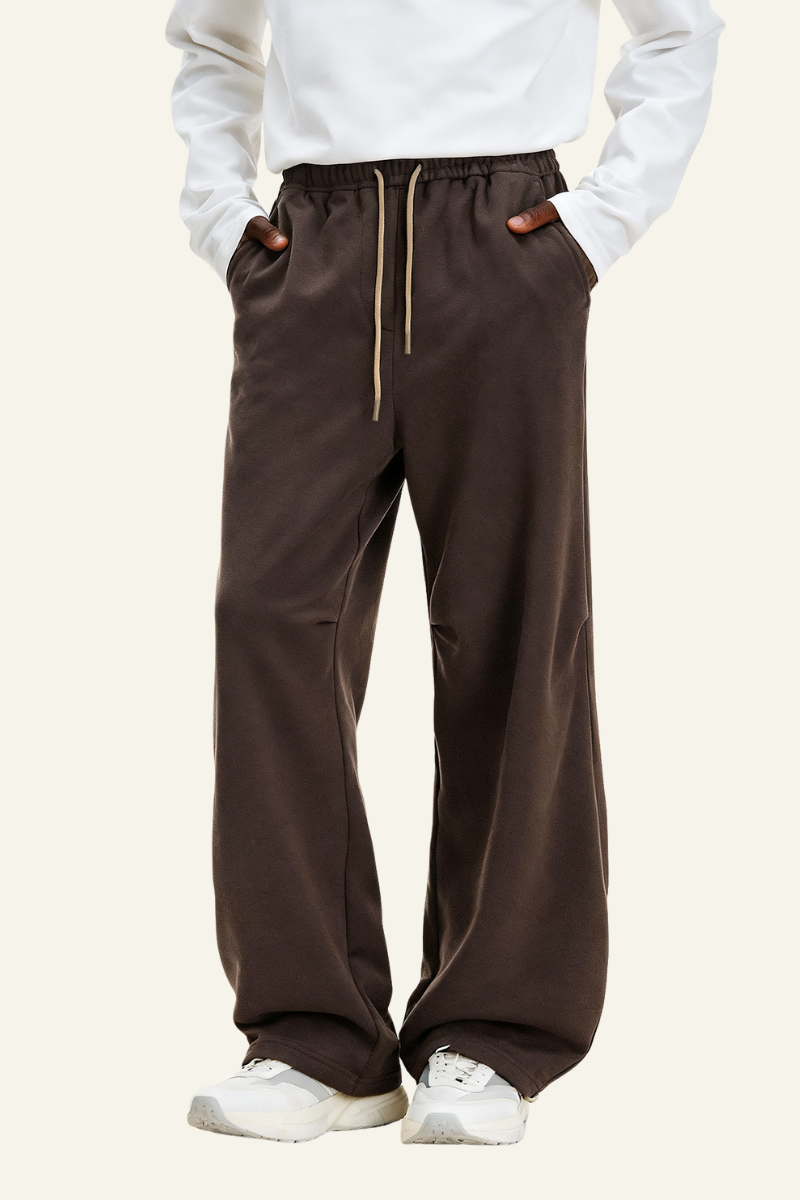 Men's Streetwear Drawstring Straight Leg Pants