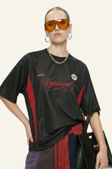 Women's Sportswear Drop Shoulder Color Block T-shirt