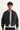 Men's Cropped Minimalist Solid-Color Bomber Jacket