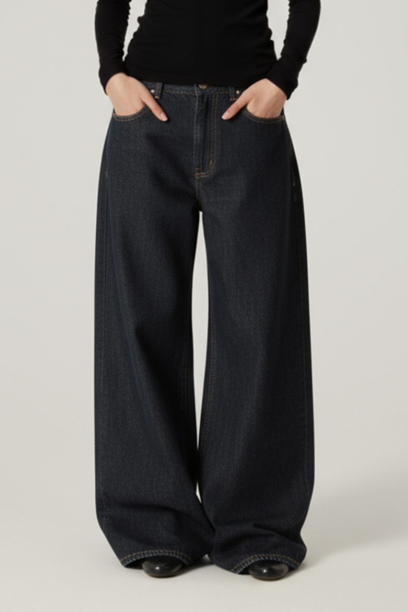 Women's Streetwear Vintage Wide Leg Jeans
