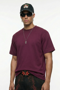 Men's SpringSummer Cooling Embroidery QuickDry Oversized Tee