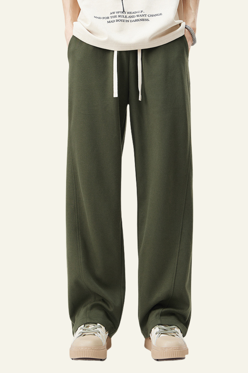 Men's Side-Striped Draped Casual Pants