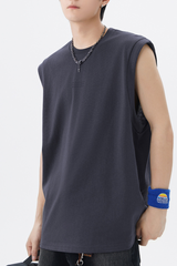 Men's Summer Cotton Letter Print Muscle Tank