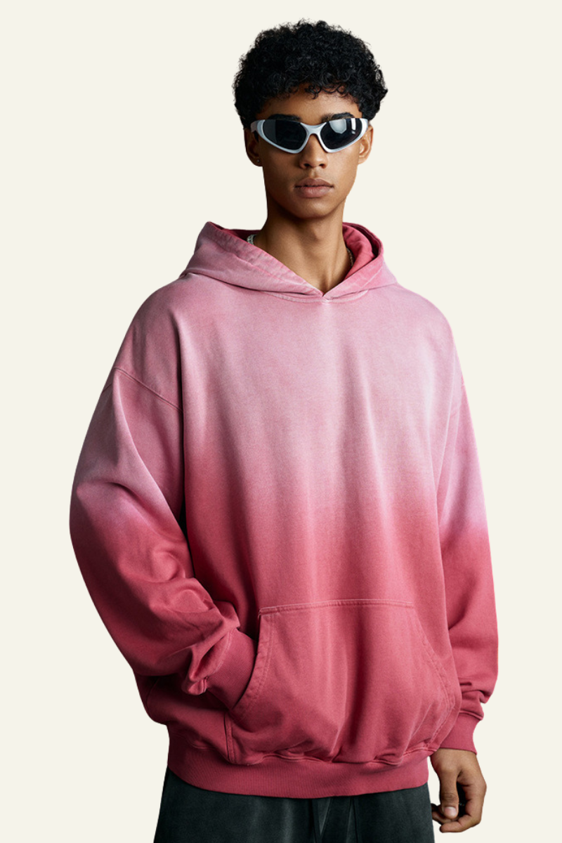 Men's 480 Heavyweight Vintage Gradient Color Cotton Hoodie