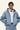 Men's Short-length Plush-lined Full-zipper Jacket.