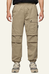 Men's Streetwear Pleated Pocket Cuffed Pants
