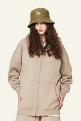 Women's  Streetwear Full Zipper Hooded Jacket
