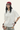 Women's Cotoon Streetwear V-neck  Faux Embroidery T-shirt