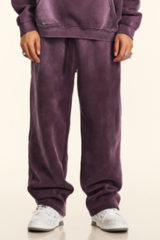 Men's Washed Straight-Leg Pants.