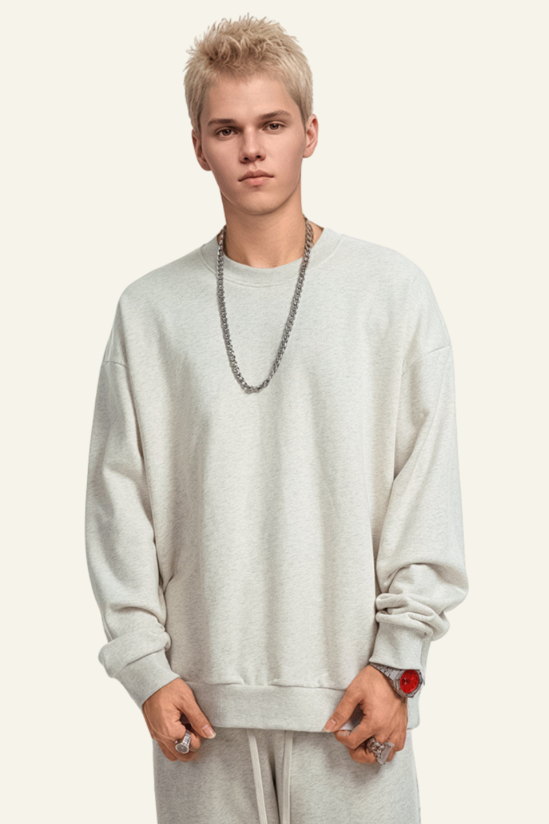 Men's Solid-Colored Pullover