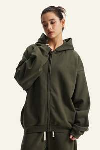 Women's Streetwear Full Zipper Hooded Jacket