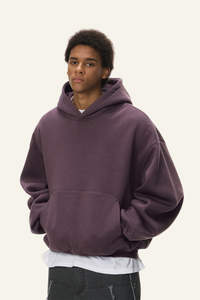 Men's Streetwear Short Curved-Hem  Hoodie
