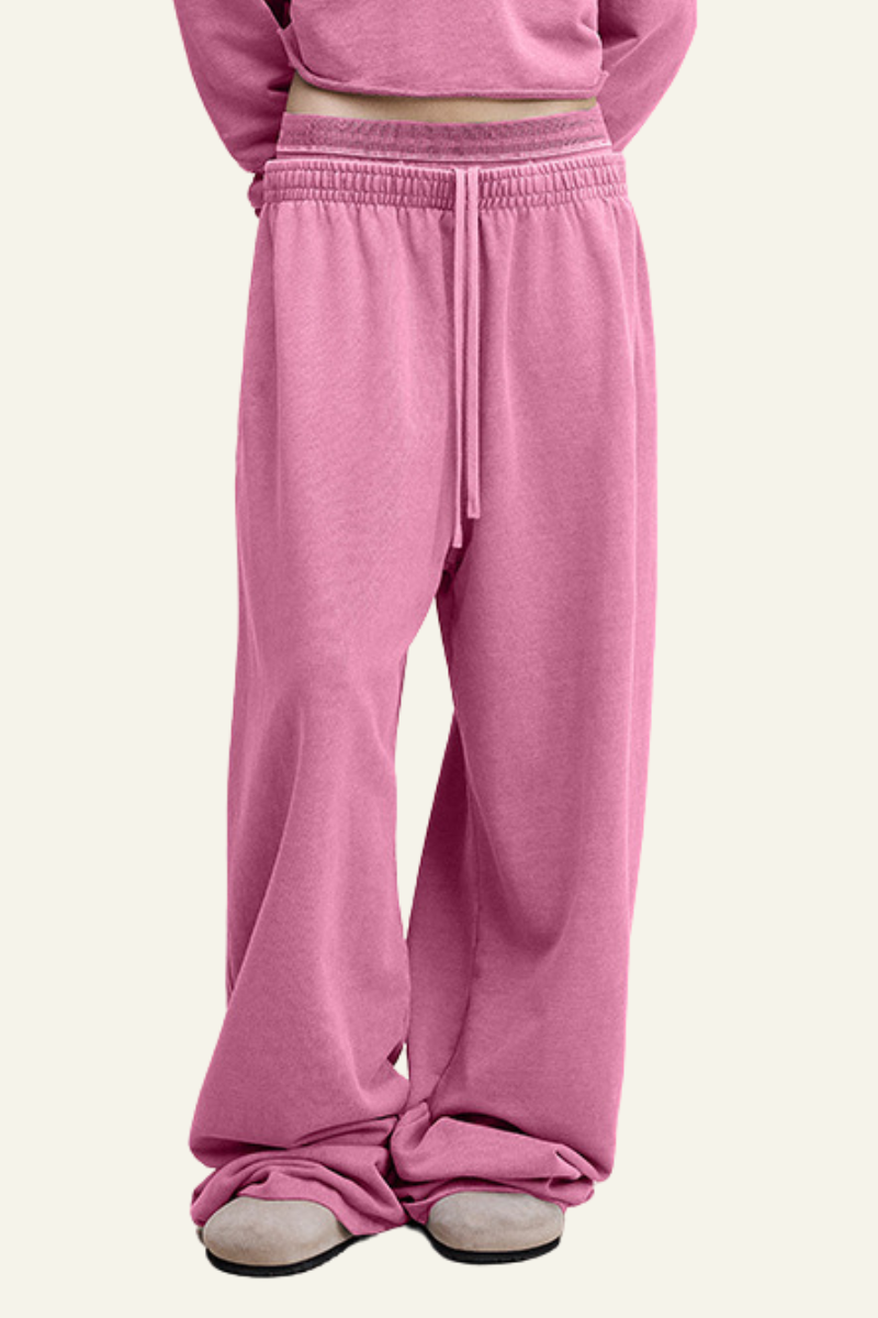 Women's  Vintage-Washed Cotton Straight-Leg Pants.