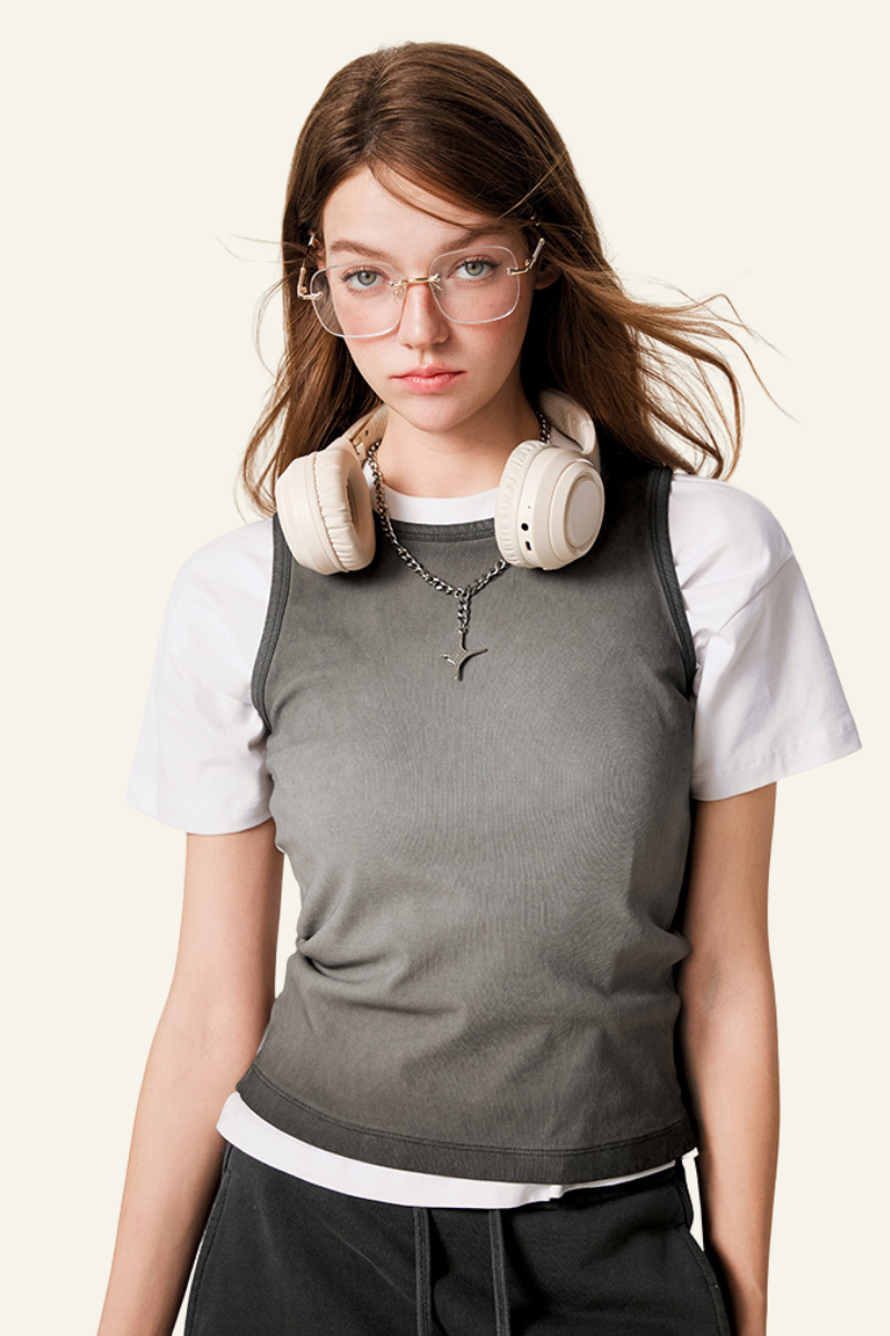 Women's Streetwear Vintage Slimning Tank Top