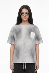 Women's Cotton Streetwear Washed Distressed T-shirt