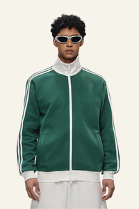 Men's Streetwear Vintage Stand-Collar Side-Striped Jacket
