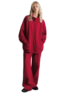 Women's Fall 365g Reflective Stripe Straight Sweatsuit