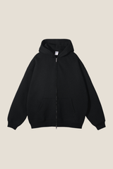 Men's Streetwear 350G Heavyweight Full Zipper Hooded Jacket