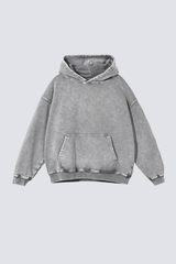 Women's 420g Heavy Cotton Washed Distressed Hoodie