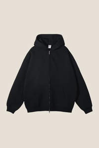 Women's Streetwear 350G Heavyweight Full Zip Hooded Jacket