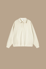 Men's Streetwear Polo Collar  Sweatshirt