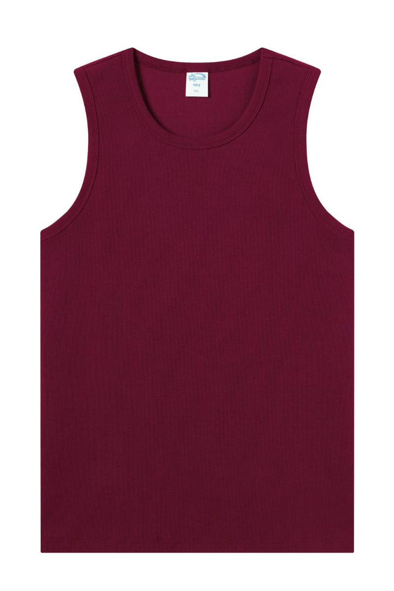 Women's Summer 430g Heavy Ribbed Solid Sleeveless Tank
