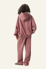 Women's Heavyweight Washed Set:Hoodie And Casual Pant