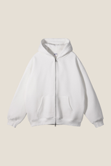 Men's Streetwear 350G Heavyweight Full Zipper Hooded Jacket