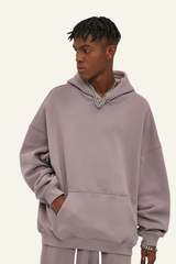 Men's Streetwear 350G Heavyweight Oversize Solid Hoodie