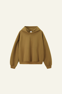Women's Streetwear Short Loose-fitting Drop Shoulders Hoodie