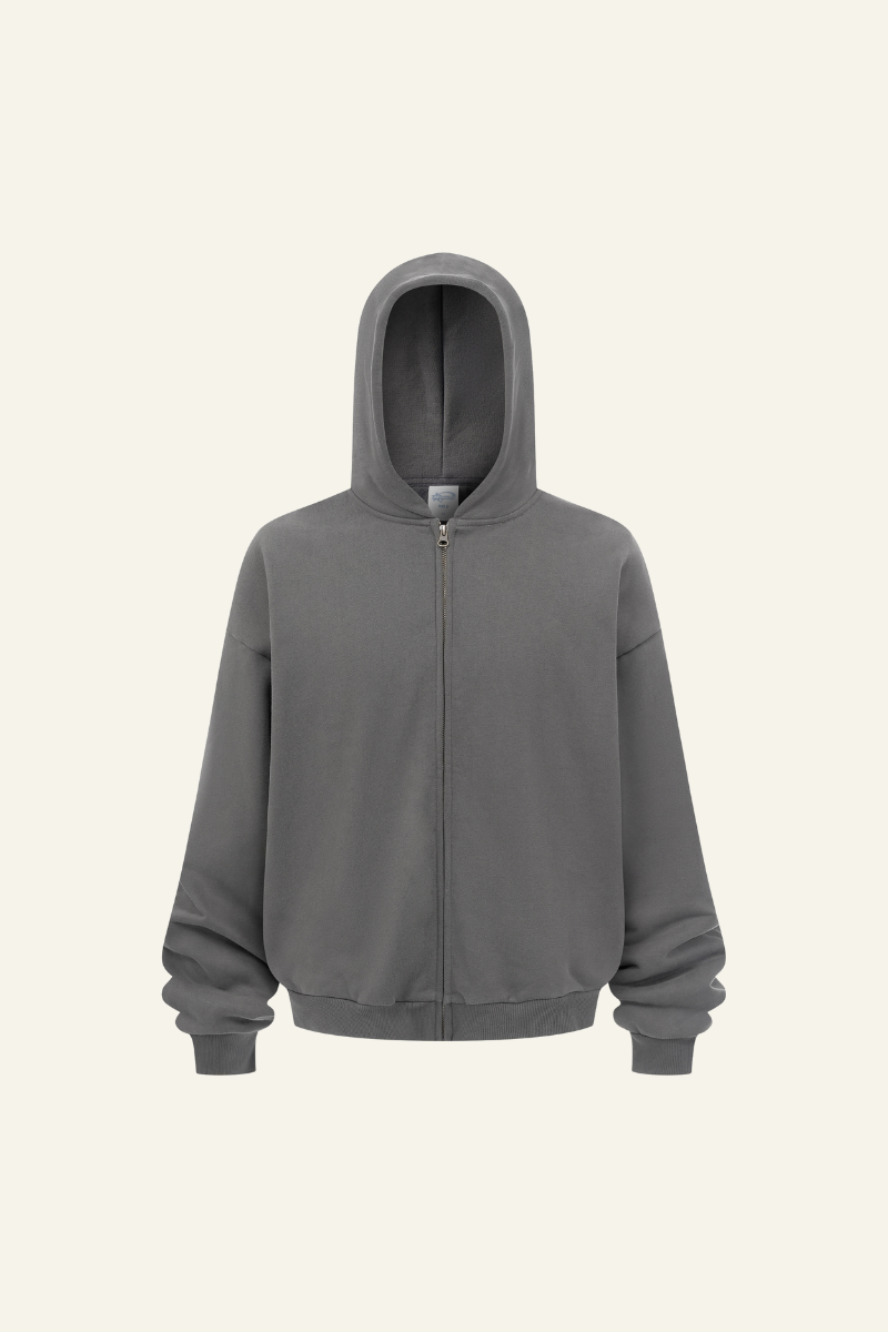 Men's Streetwear Full Zipper Hooded Jacket