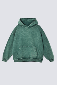 Women's 420g Heavy Cotton Washed Distressed Hoodie