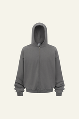 Women's Streetwear Full Zipper Hooded Jacket