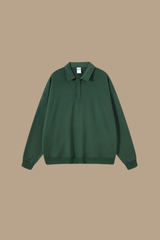 Women's Streetwear Polo Collar  Sweatshirt