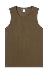 Women's Summer 430g Heavy Ribbed Solid Sleeveless Tank