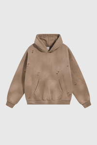 Men's Streetwear Washed 360G Heavyweight Cut Hoodie