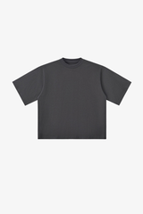 Men's Retro Cotton Drop-Shoulder Solid T-shirt
