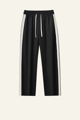 Unisex  Side Stripe Loose-Fitting Wide-leg Pants
