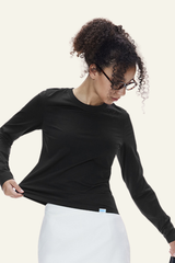 Women's Slim Fit Crew Neck Long Sleeves T-shirt