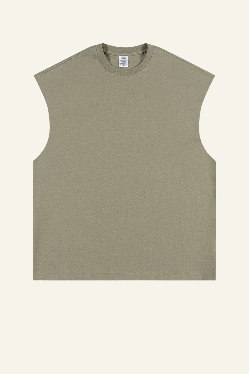 Men's Streetwear Heavyweight Cotton Sleeveless Top